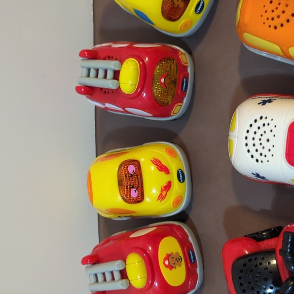 VTech automobiles vehicles ATV race car fire truck ambulance school bus mixer - Picture 6 of 11